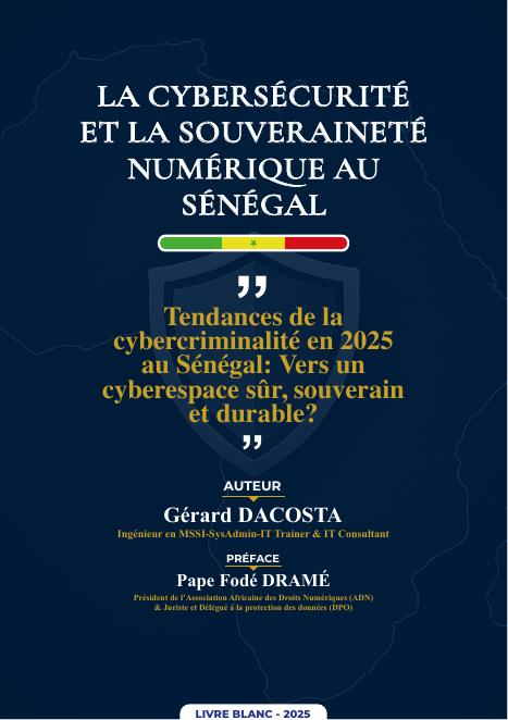 Couverture du Livre blanc sur la cybersécurité et la souveraineté numérique au Sénégal