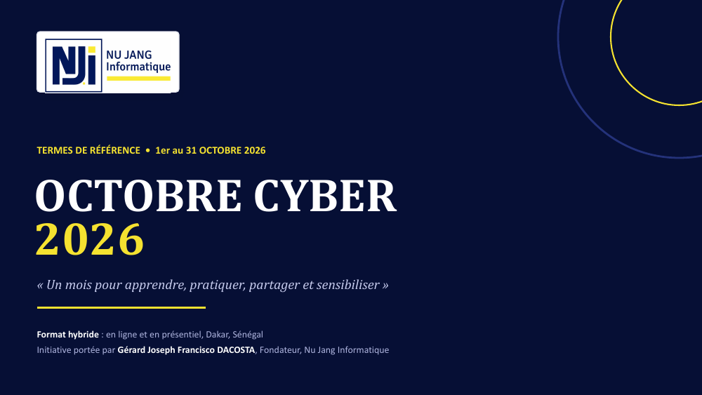 Couverture de la présentation officielle Octobre Cyber 2026