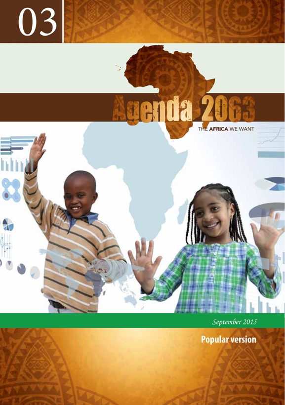 Cover of Agenda 2063 popular version