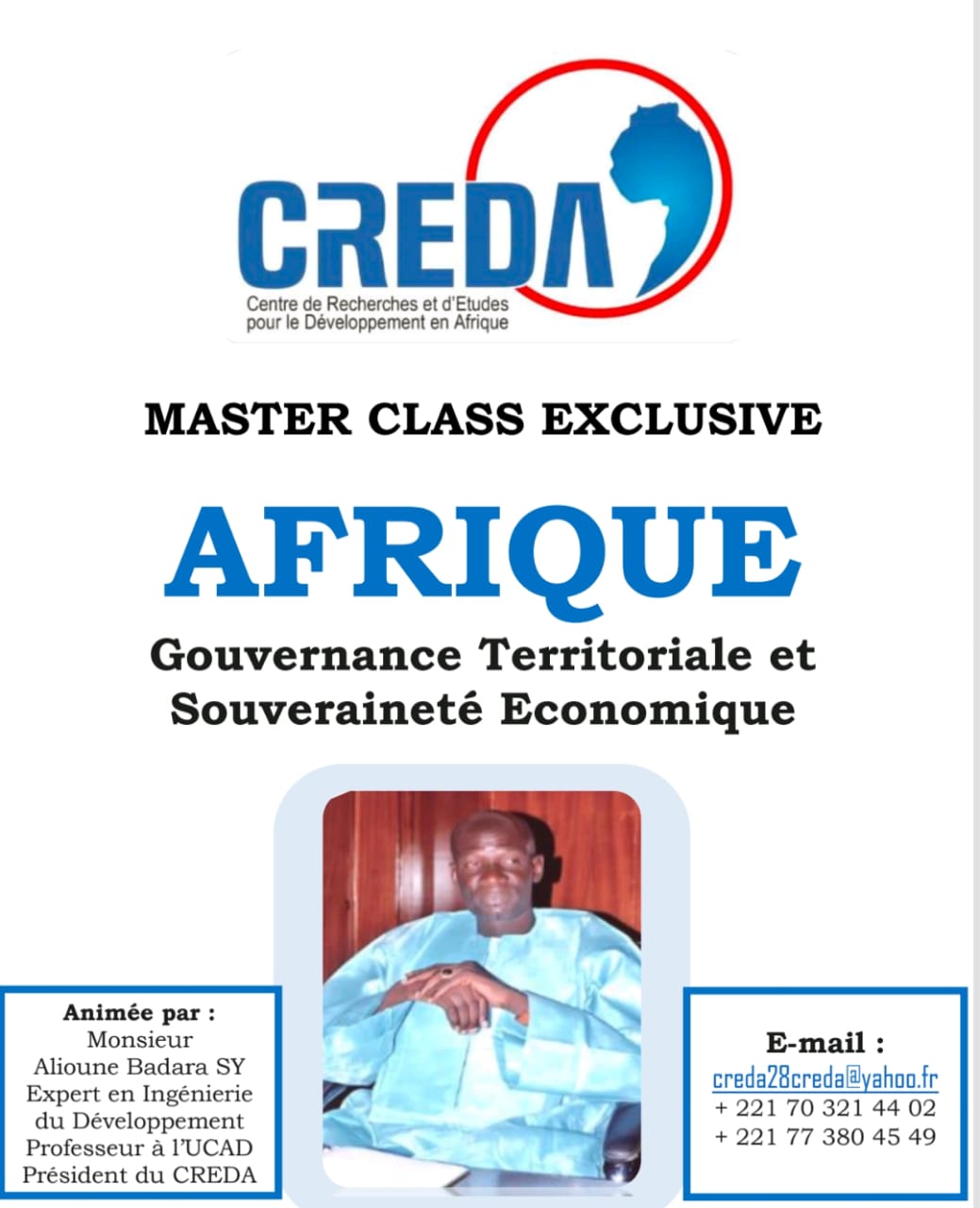 Annonce de la Master Class Executive Afrique : Gouvernance territoriale et Souveraineté économique